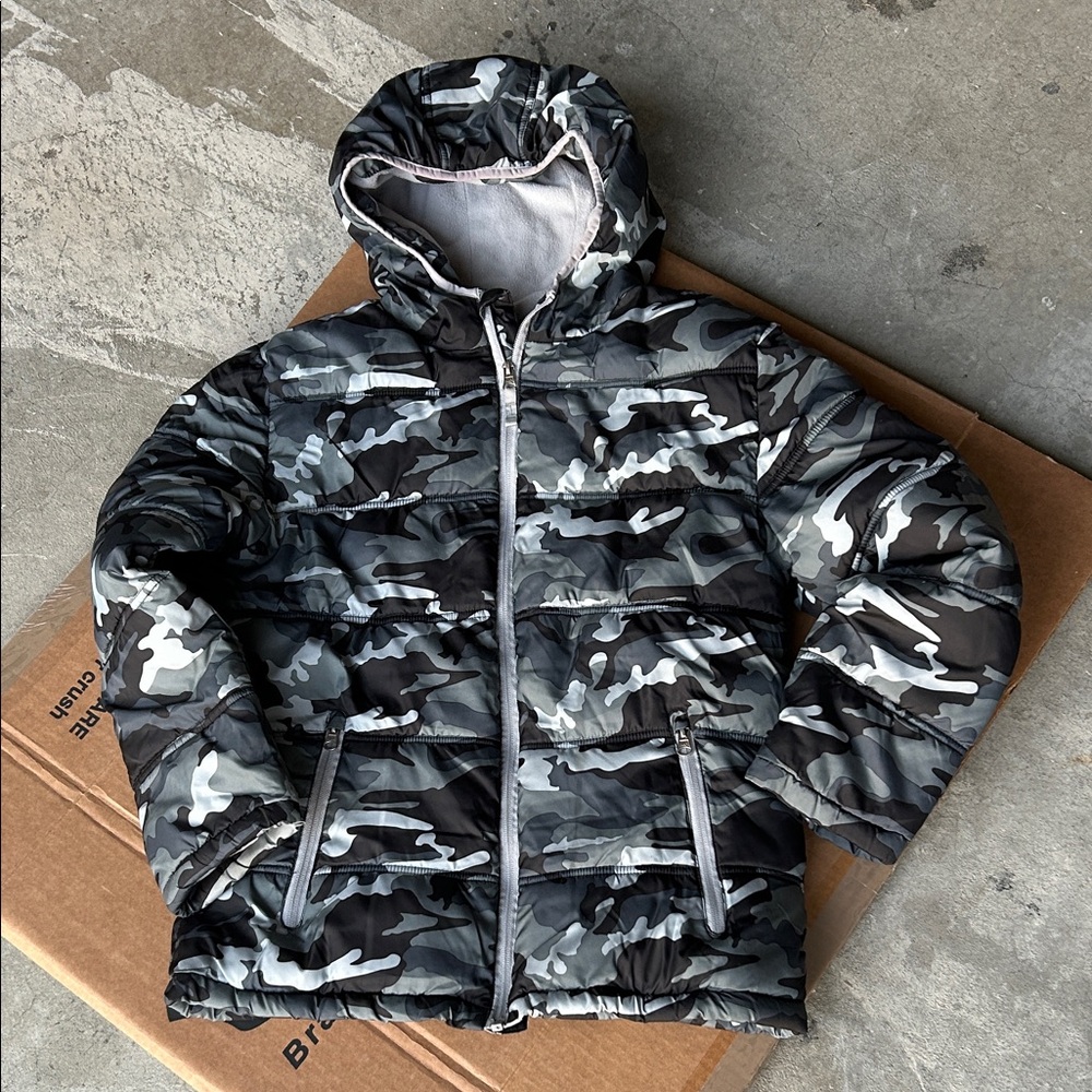 Faded Glory Gray Camouflage Jacket